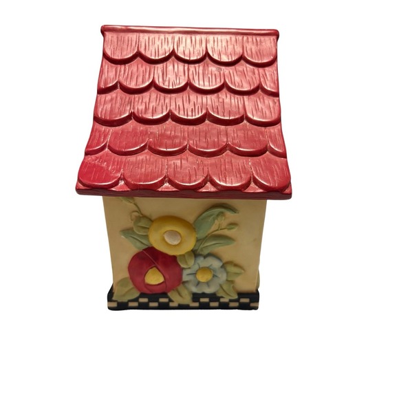 Mary Engelbreit Cottage Birdhouse Floral Whimsical Clock Works! Rare! - Picture 4 of 7